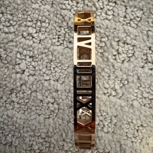 Gold and Black Geometric Bracelet